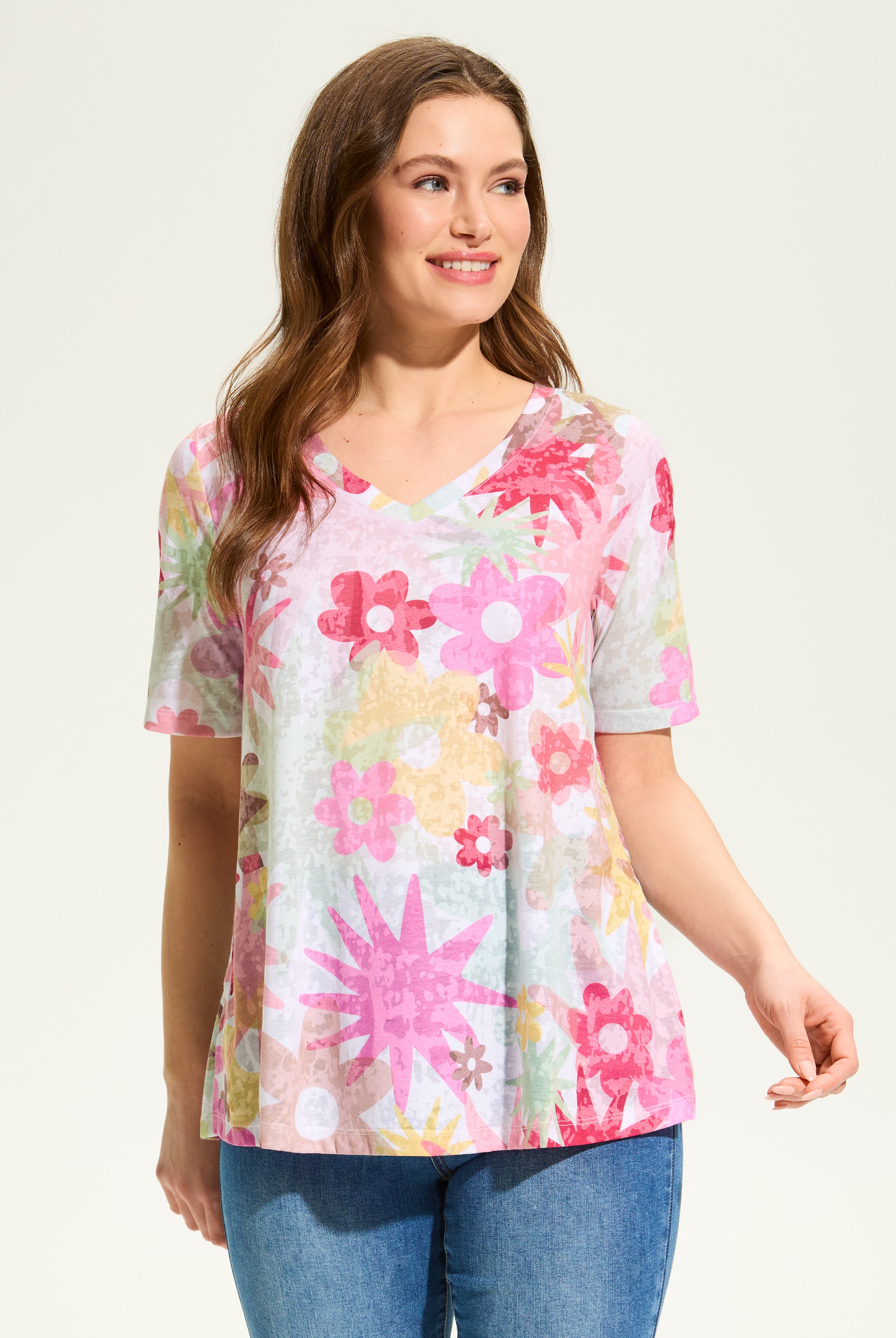 Starburst Elbow Sleeve Top