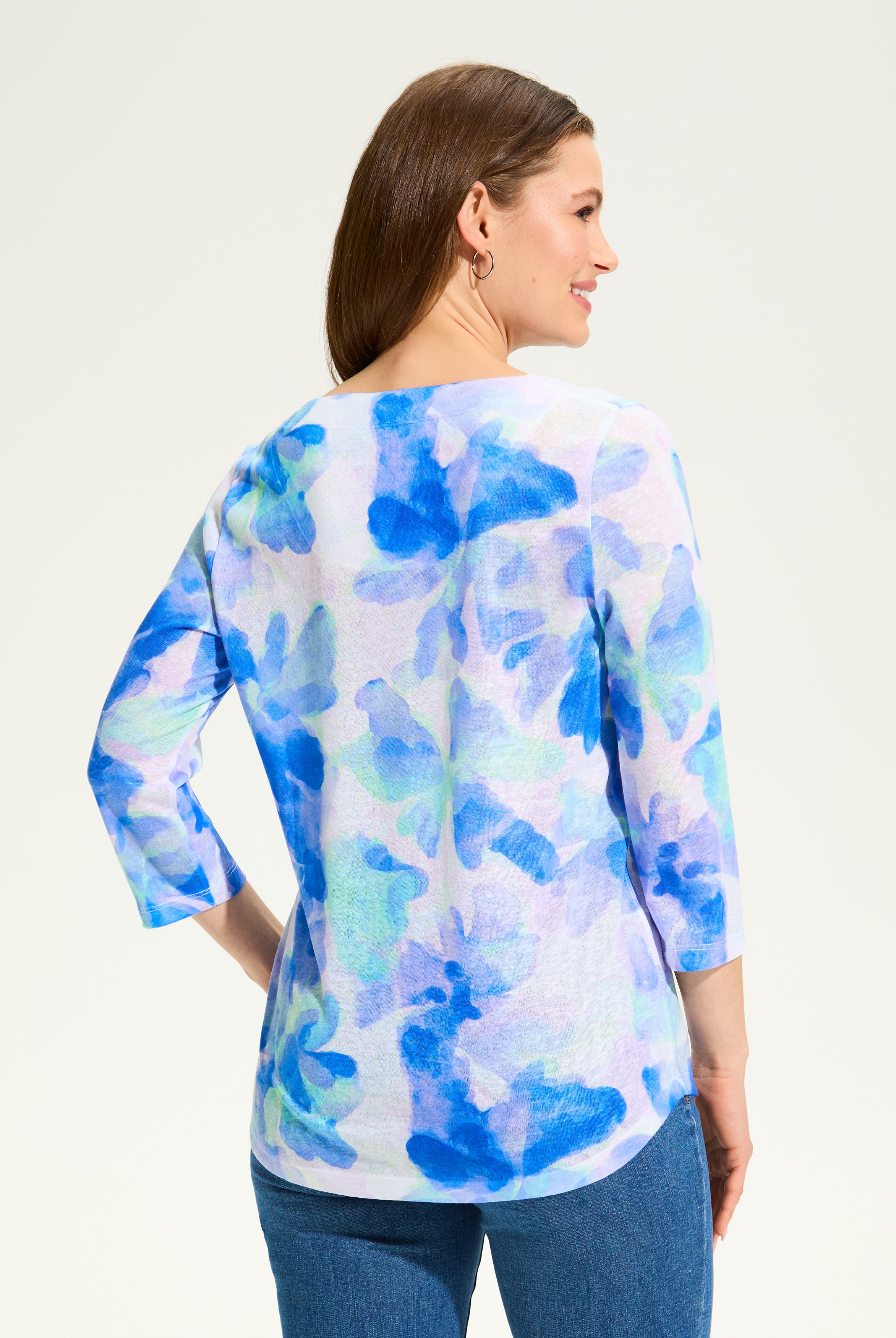 Watercress Notch Neck Top